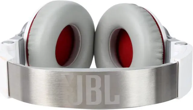 Alt view image 5 of 8 - JBL Synchros S300 Premium On-Ear Headphones for iOS with built-in remote/Microphone - White/Red