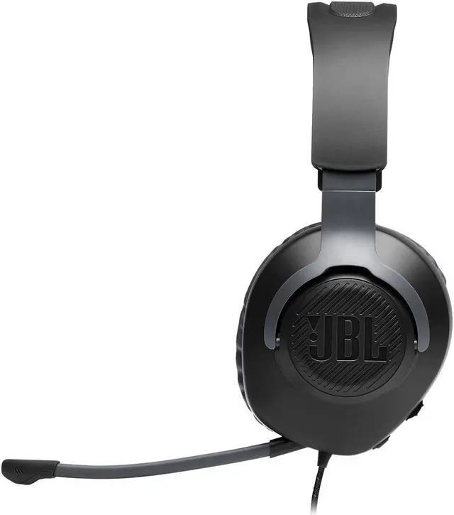 Alt view image 2 of 7 - JBL QUANTUM 100 Circumaural Gaming Headset, Black