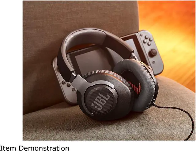 Alt view image 6 of 7 - JBL QUANTUM 100 Circumaural Gaming Headset, Black