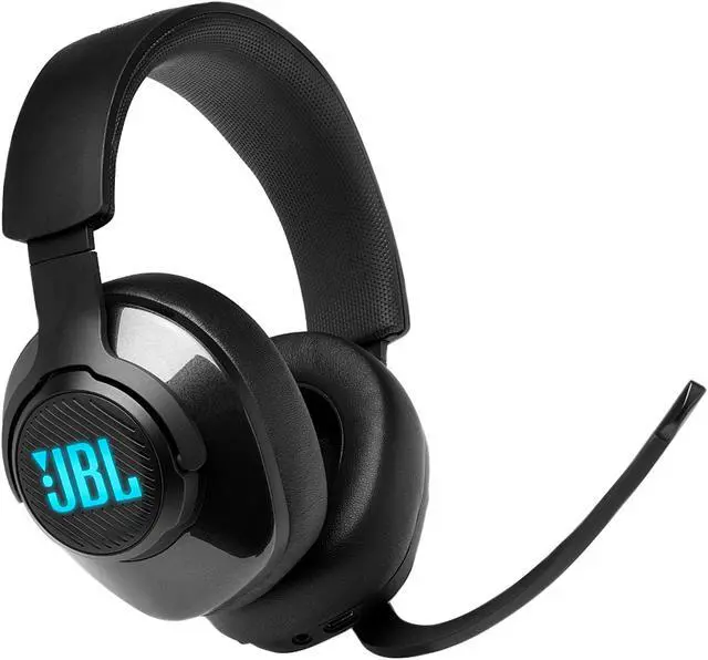 Alt view image 3 of 8 - JBL QUANTUM 400 3.5mm/ USB Connector Circumaural Gaming Headset, Black