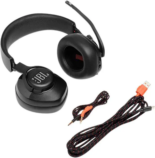 Alt view image 5 of 8 - JBL QUANTUM 400 3.5mm/ USB Connector Circumaural Gaming Headset, Black
