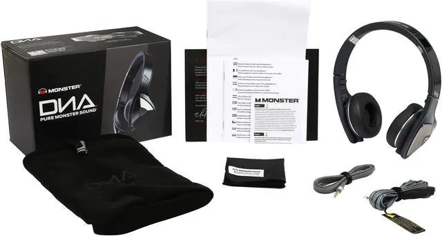 Alt view image 8 of 8 - Monster DNA On-Ear Headphones (Black)