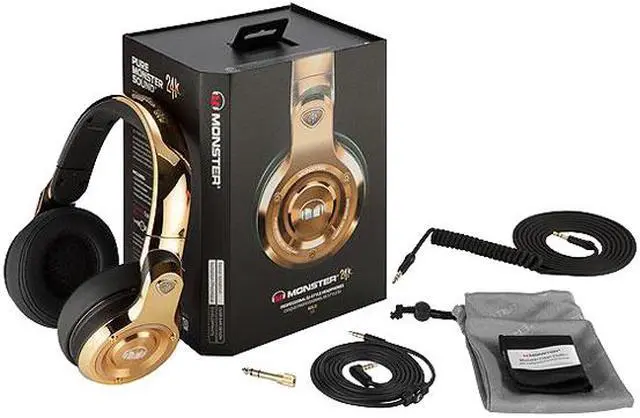 Alt view image 7 of 9 - Monster 24K Over-Ear Headphones