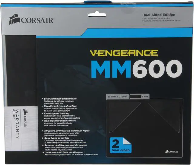 Alt view image 4 of 4 - Corsair Vengeance MM600 (CH-9000017-WW) Gaming Mouse Mat