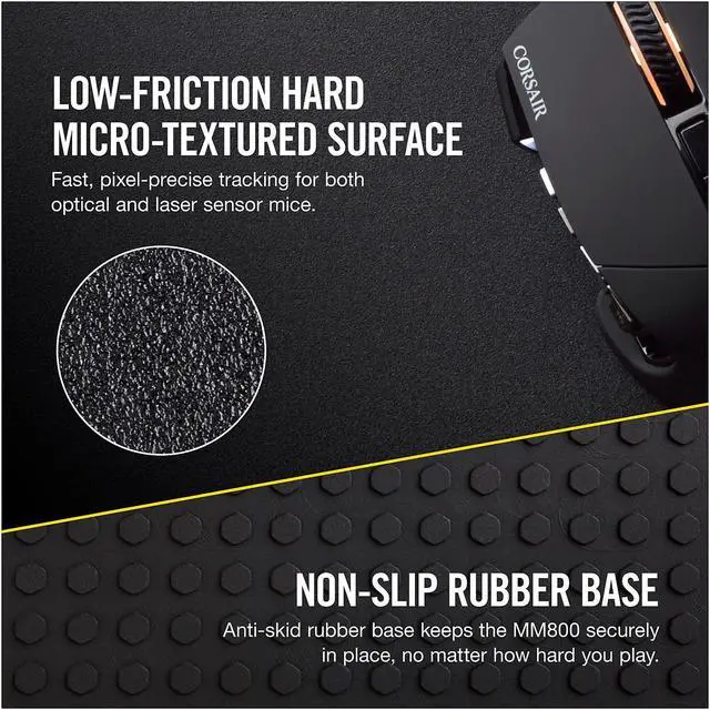 Alt view image 4 of 20 - Corsair Gaming MM800 RGB Polaris Mouse Pad