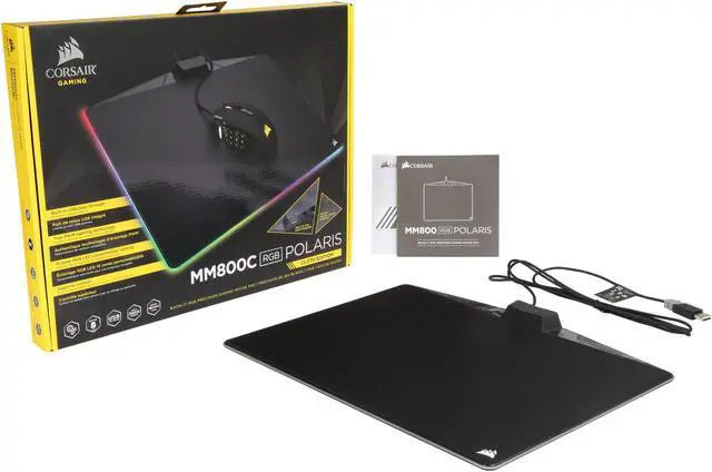 Alt view image 4 of 4 - Corsair Gaming MM800C RGB POLARIS Cloth Edition Mouse Pad