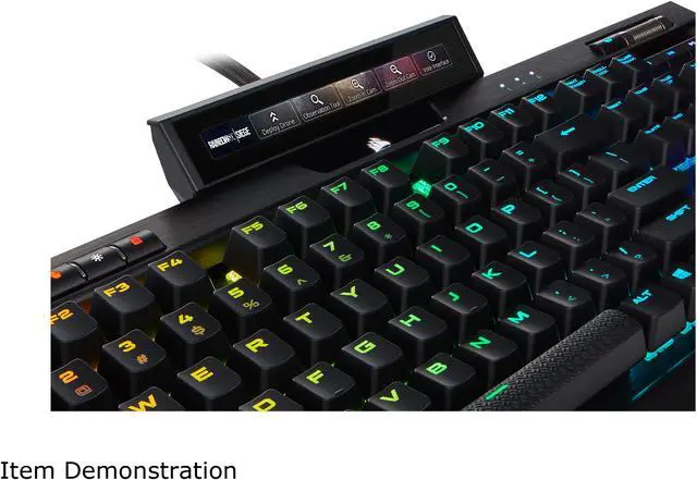 Alt view image 4 of 12 - Corsair iCUE NEXUS Companion Touch Screen – 5” Diagonal Screen – 6 Programmable Virtual Macro Buttons – Live System Readouts – iCUE-compatible Device Control – Connect to Keyboard or Standalone Base