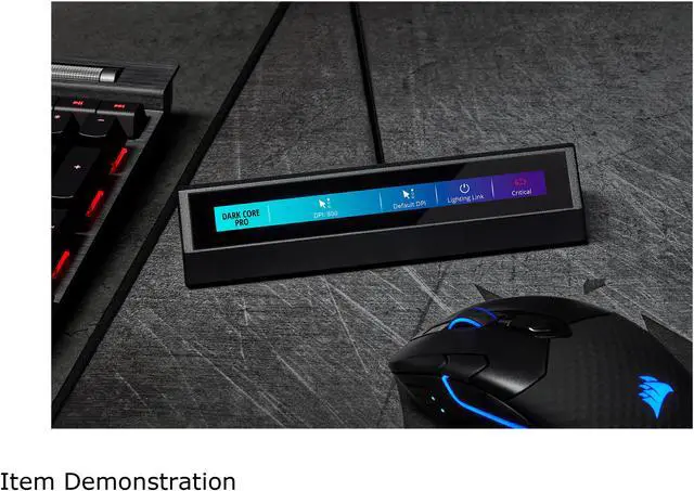 Alt view image 9 of 12 - Corsair iCUE NEXUS Companion Touch Screen – 5” Diagonal Screen – 6 Programmable Virtual Macro Buttons – Live System Readouts – iCUE-compatible Device Control – Connect to Keyboard or Standalone Base