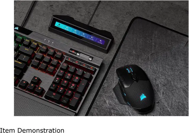 Alt view image 10 of 12 - Corsair iCUE NEXUS Companion Touch Screen – 5” Diagonal Screen – 6 Programmable Virtual Macro Buttons – Live System Readouts – iCUE-compatible Device Control – Connect to Keyboard or Standalone Base