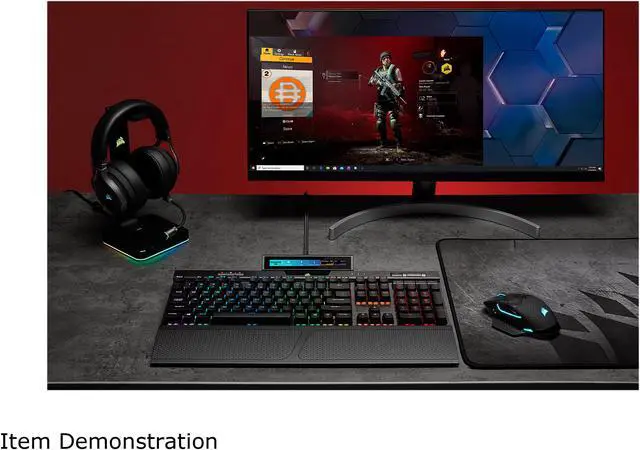 Alt view image 12 of 12 - Corsair iCUE NEXUS Companion Touch Screen – 5” Diagonal Screen – 6 Programmable Virtual Macro Buttons – Live System Readouts – iCUE-compatible Device Control – Connect to Keyboard or Standalone Base