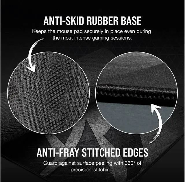 Alt view image 6 of 8 - Corsair MM300 PRO Premium Spill-Proof Cloth Gaming Mouse Pad - Extended