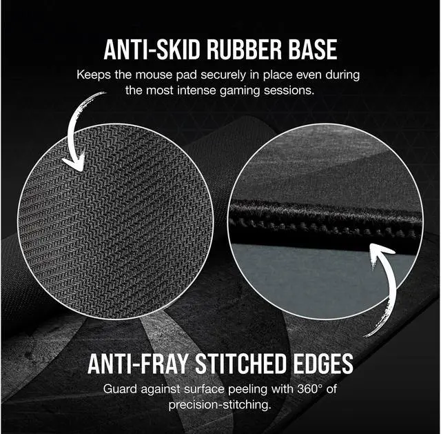 Alt view image 6 of 8 - Corsair MM300 PRO CH-9413631-WW Premium Spill-Proof Cloth Gaming Mouse Pad - Medium