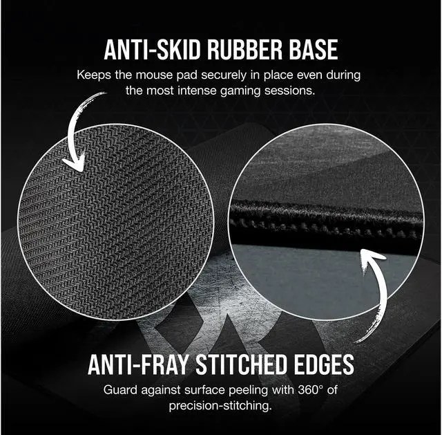 Alt view image 5 of 8 - Corsair MM350 PRO CH-9413771-WW Premium Spill-Proof Cloth Gaming Mouse Pad - Extended XL