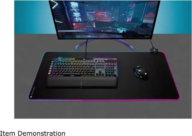 Alt view image 13 of 20 - Corsair MM700 RGB CH-9417070-WW Extended Cloth Gaming Mouse Pad