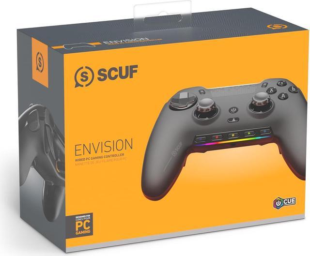 Alt view image 5 of 5 - SCUF ENVISION Wired Gaming Controller for PC - Five Remappable G-Keys - Remappable Back Paddles - iCUE Compatible - Black