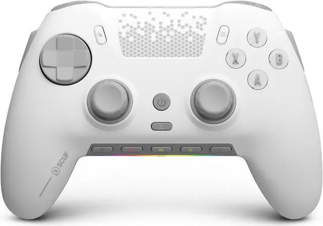 Alt view image 2 of 9 - SCUF ENVISION PRO Wireless PC Gaming Controller - Five Remappable G-Keys - Remappable Back Paddles - Instant Triggers - iCUE Compatible - White