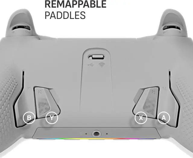 Alt view image 7 of 9 - SCUF ENVISION PRO Wireless PC Gaming Controller - Five Remappable G-Keys - Remappable Back Paddles - Instant Triggers - iCUE Compatible - White