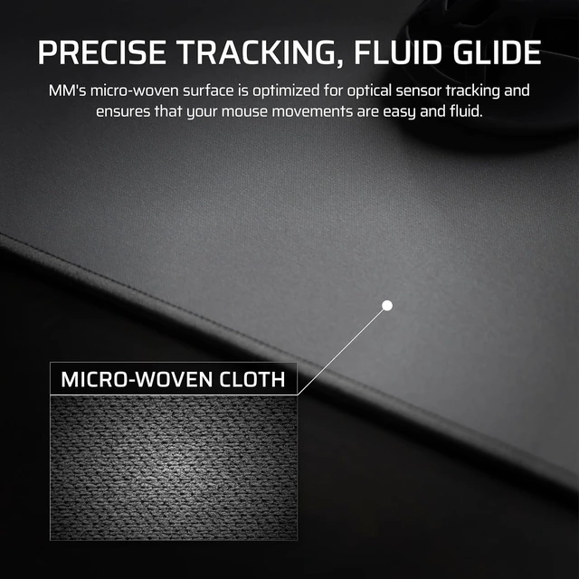 Alt view image 3 of 8 - CORSAIR MM Cloth Mouse Pad - M (320 x 300) Gray