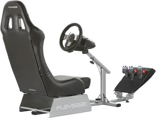 Alt view image 8 of 10 - PLAYSEAT Evolution-M (Black) Esports Racing Simulator Chair