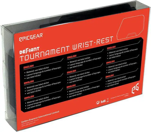 Alt view image 9 of 9 - EpicGear EGKFB1-BBAA-AMSG DeFiant Tournament Palm-Rest