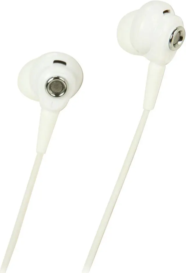 Alt view image 4 of 6 - Digital Silence White Stereo Digital Ambient Noise Cancelling Earphone with Microphone DS-321D