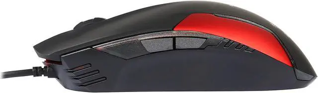 Alt view image 4 of 5 - E-Blue COBRA JUNIOR EMS151RE Black/Red 1 x Wheel USB Wired Optical Gaming Mouse