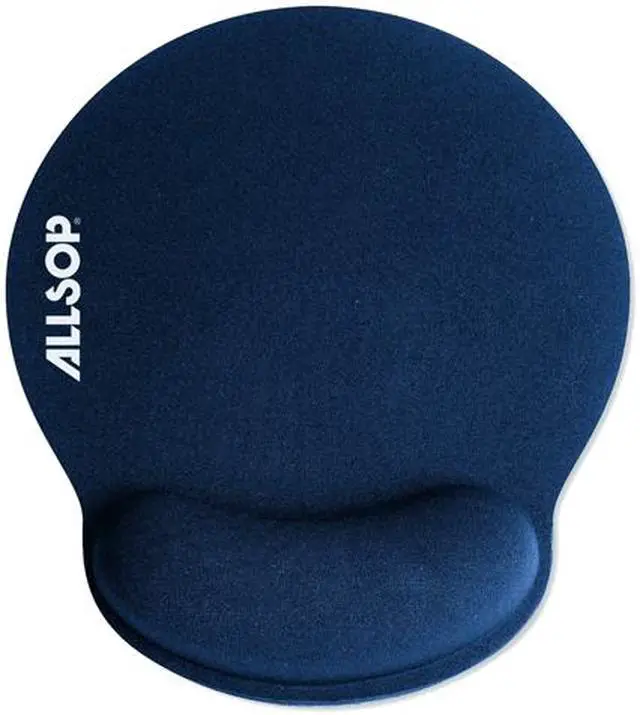 Main image of Allsop 30206 Memory Foam Mouse Pad with Wrist Rest (Blue)