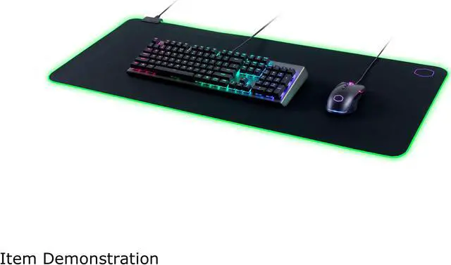 Alt view image 4 of 6 - Cooler Master MasterAccessory MP750 Soft Mouse Pad with Water Resistant Surface and Thick RGB Borders - XL