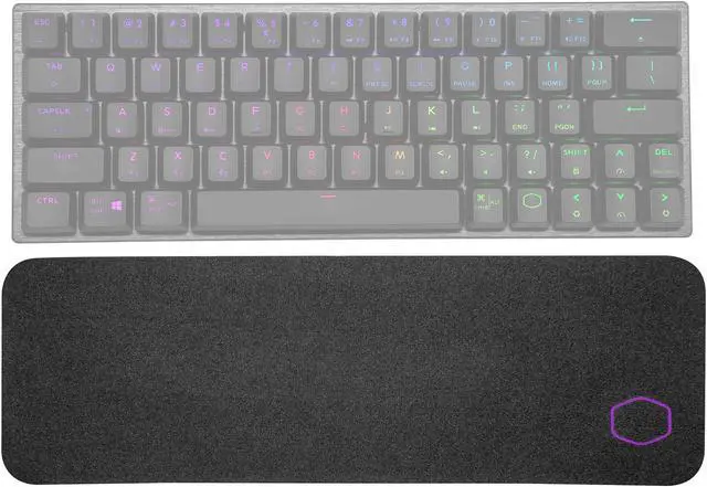 Alt view image 10 of 12 - Cooler Master WR510 Wrist Rest 60% Low Profile Compact Size with Low-Friction Surface, Anti-Slip Base, and Splash-Resistant Coating