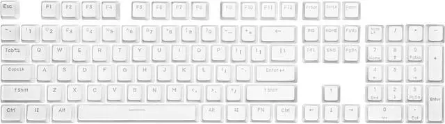 Main image of COOLER MASTER KC-NPDWF1-US PBT Doubleshot Backlit Keycap Upgrade Set White for Mechanical Keyboards