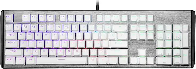 Alt view image 2 of 9 - COOLER MASTER KC-NPDWF1-US PBT Doubleshot Backlit Keycap Upgrade Set White for Mechanical Keyboards