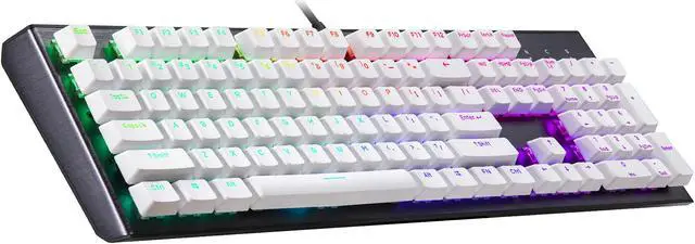Alt view image 4 of 9 - COOLER MASTER KC-NPDWF1-US PBT Doubleshot Backlit Keycap Upgrade Set White for Mechanical Keyboards