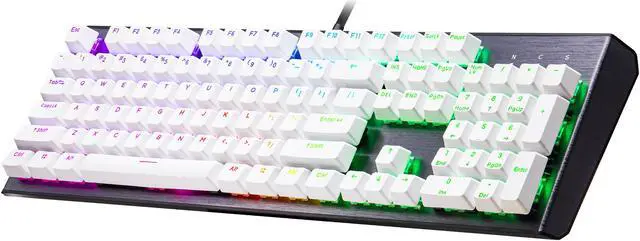 Alt view image 3 of 9 - COOLER MASTER KC-NPDWF1-US PBT Doubleshot Backlit Keycap Upgrade Set White for Mechanical Keyboards