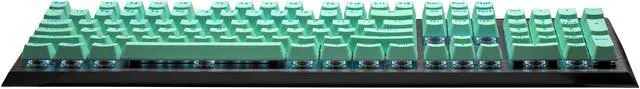 Alt view image 5 of 9 - COOLER MASTER KC-NPDMF1-US PBT Doubleshot Backlit Keycap Upgrade Set Mint Green for Mechanical Keyboards