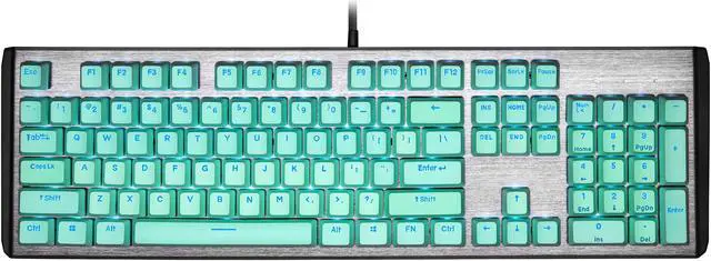Alt view image 2 of 9 - COOLER MASTER KC-NPDMF1-US PBT Doubleshot Backlit Keycap Upgrade Set Mint Green for Mechanical Keyboards