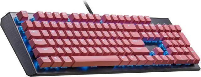 Alt view image 3 of 9 - COOLER MASTER KC-NPDSF1-US PBT Doubleshot Backlit Keycap Upgrade Set Sakura Pink for Mechanical Keyboards
