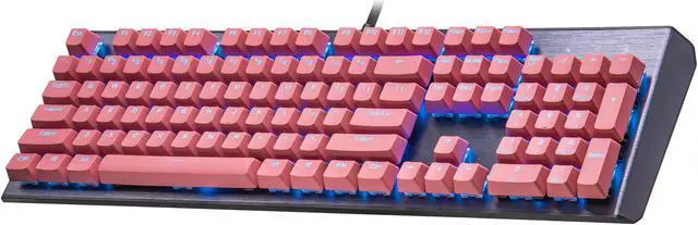 Alt view image 2 of 9 - COOLER MASTER KC-NPDSF1-US PBT Doubleshot Backlit Keycap Upgrade Set Sakura Pink for Mechanical Keyboards