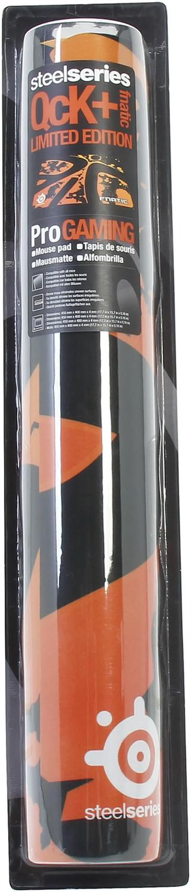 Alt view image 4 of 4 - SteelSeries 63039 QcK+ Gaming Mouse Pad - Fnatic Edition
