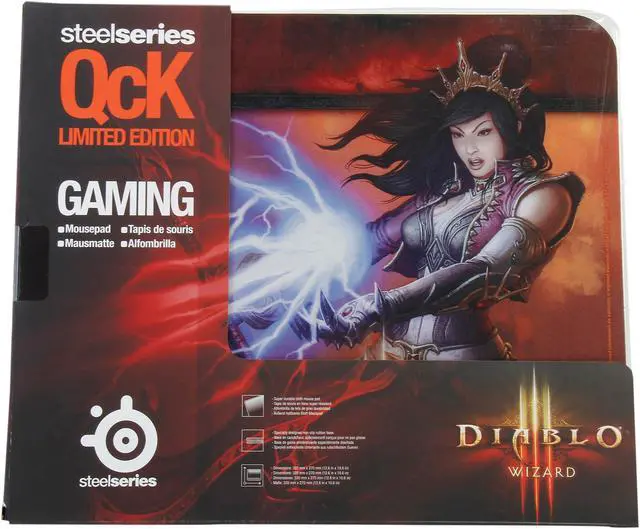 Alt view image 4 of 4 - SteelSeries 67236 QcK Diablo 3 Wizard Edition Mouse Pad