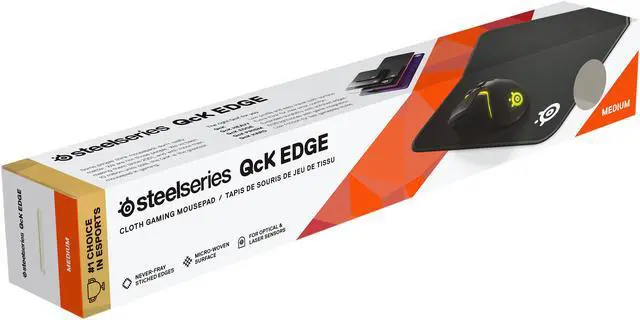 Alt view image 6 of 6 - SteelSeries QCK EDGE Cloth Gaming Mouse Pad - Medium (63822)