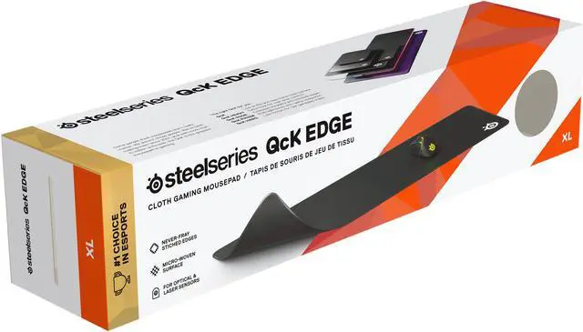 Alt view image 6 of 6 - SteelSeries QCK EDGE Cloth Gaming Mouse Pad - XL (63824)