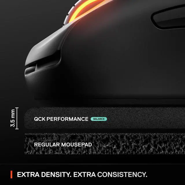 Alt view image 7 of 14 - SteelSeries QcK Performance L - Balance Mouse Mat