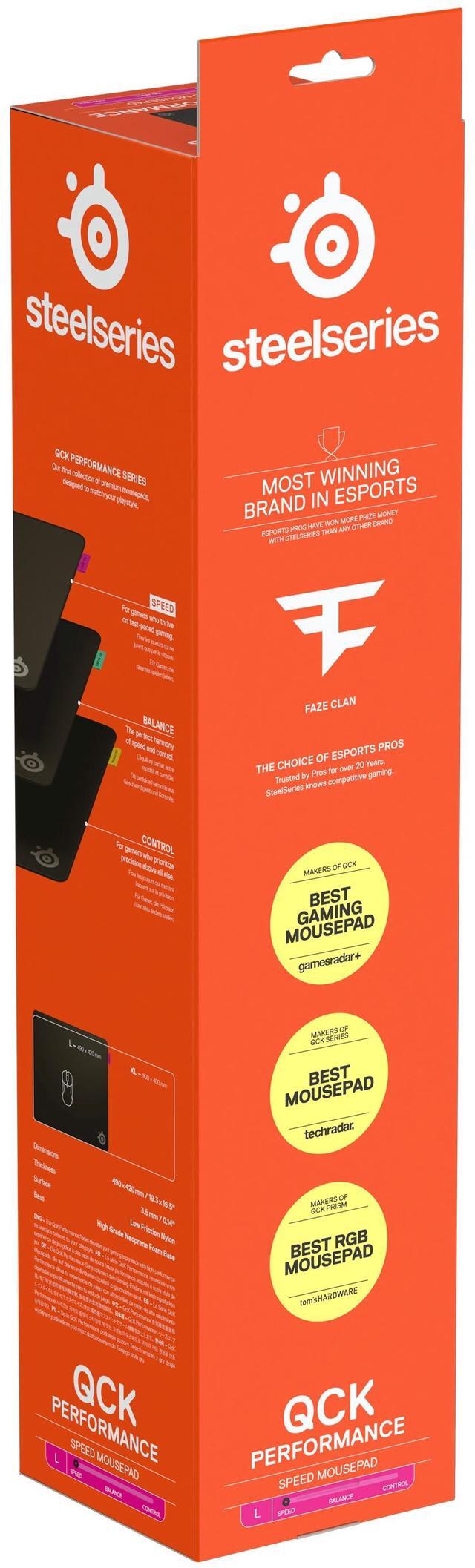 Alt view image 5 of 14 - SteelSeries QcK Performance L - Speed Mouse Mat