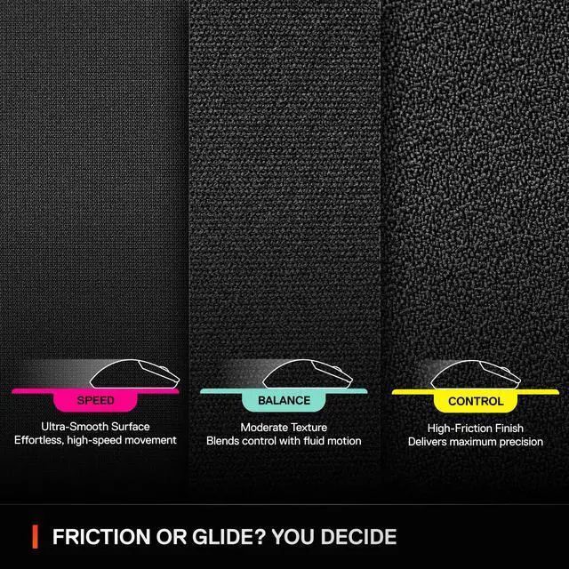 Alt view image 9 of 14 - SteelSeries QcK Balance XL Mouse Mat