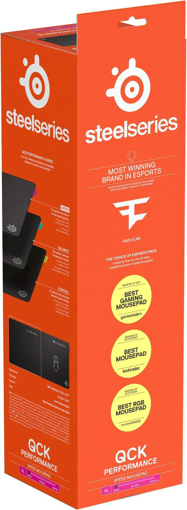 Alt view image 6 of 14 - SteelSeries QcK Speed XL Mouse Mat
