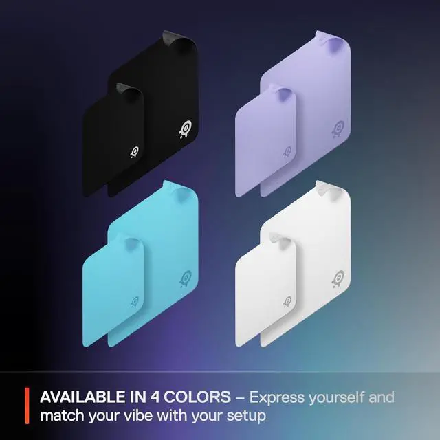 Alt view image 7 of 7 - SteelSeries QcK Cloth Gaming Mouse Pad - Exclusive Micro-Woven Surface, Optimized for Gaming Sensors, Maximum Control - Size M - Aqua
