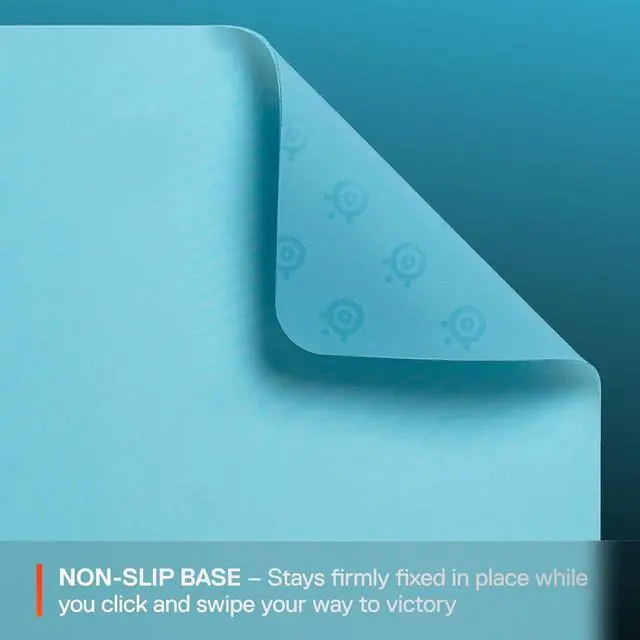 Alt view image 2 of 7 - SteelSeries QcK Cloth Gaming Mouse Pad - Exclusive Micro-Woven Surface, Optimized for Gaming Sensors, Maximum Control - Size M - Aqua
