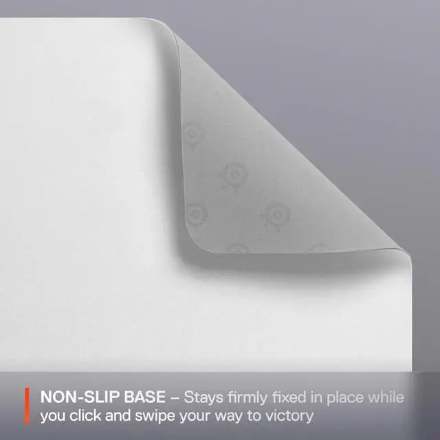 Alt view image 3 of 7 - SteelSeries QcK Cloth Gaming Mouse Pad - Exclusive Micro-Woven Surface, Optimized for Gaming Sensors, Maximum Control - Size M - White