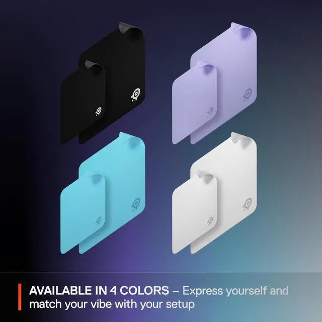 Alt view image 7 of 7 - SteelSeries QcK Cloth Gaming Mouse Pad - Exclusive Micro-Woven Surface, Optimized for Gaming Sensors, Maximum Control - Size L - Lavender