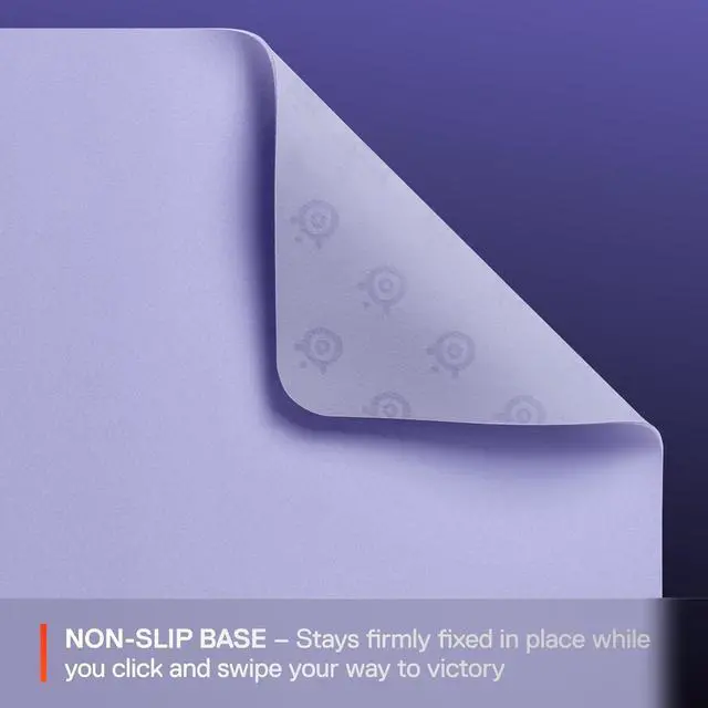 Alt view image 3 of 7 - SteelSeries QcK Cloth Gaming Mouse Pad - Exclusive Micro-Woven Surface, Optimized for Gaming Sensors, Maximum Control - Size L - Lavender